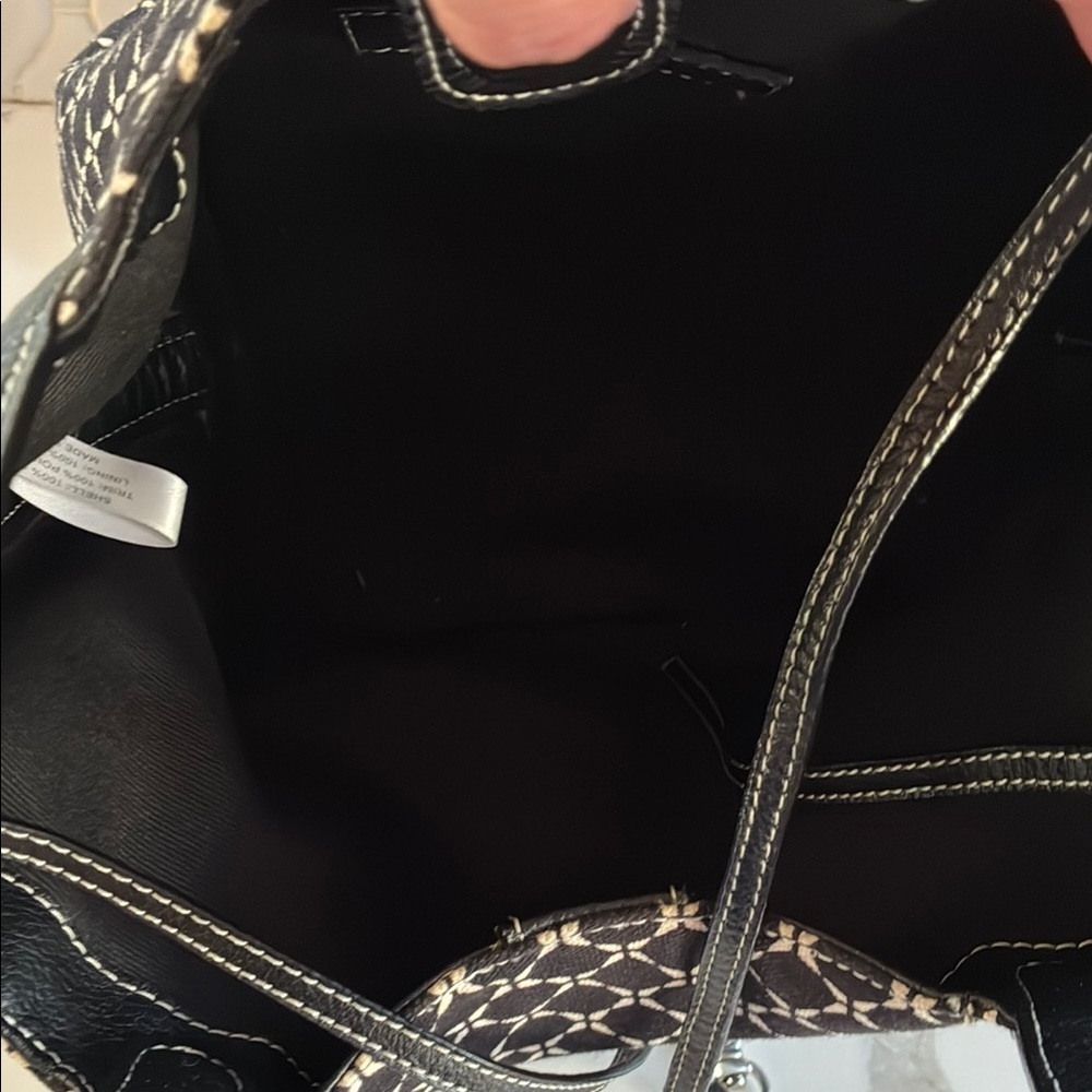 Talbots Black and White Fabric Purse - Picture 6 of 6
